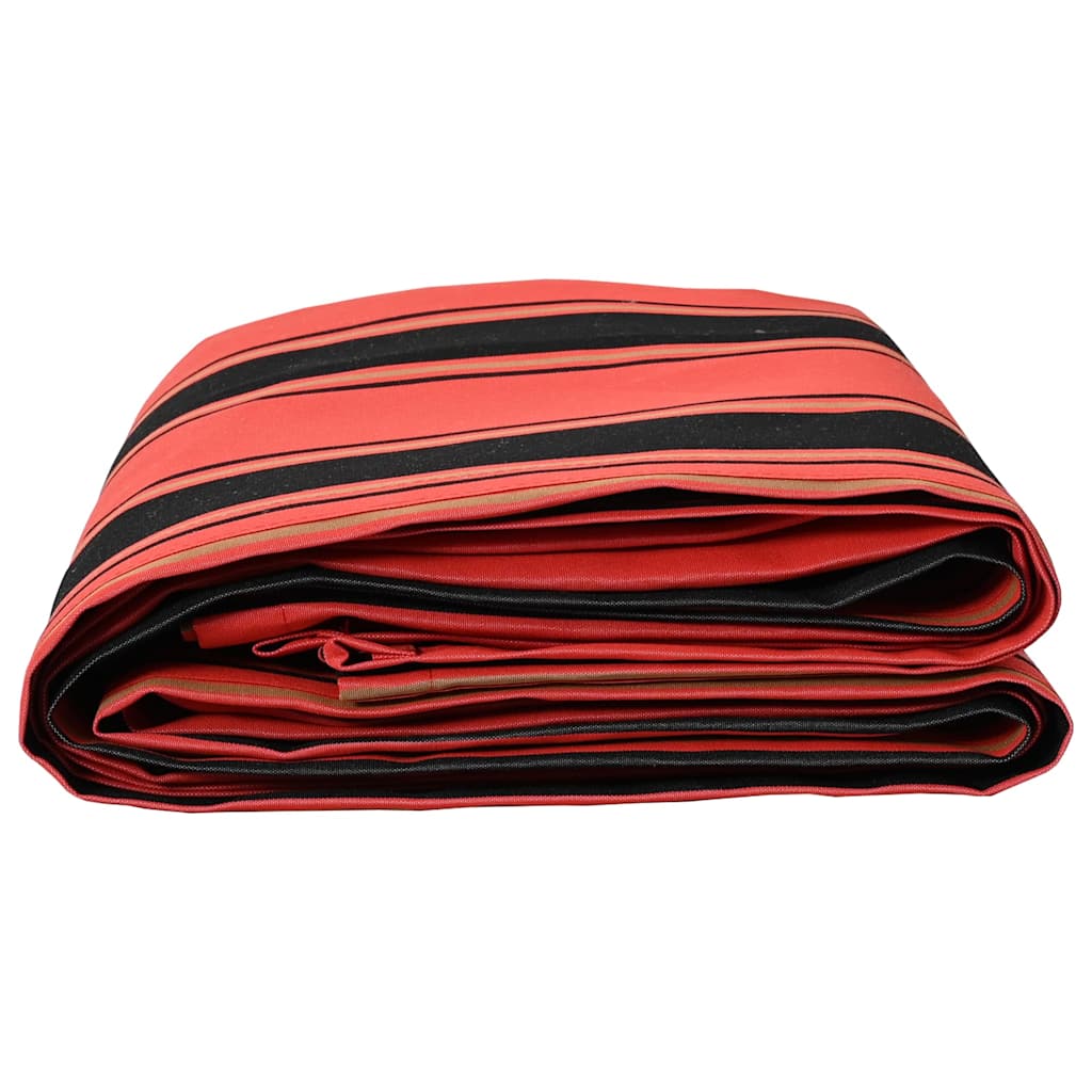 vidaXL Markisenersatz Orange und Schwarz 1000 x 160 cm