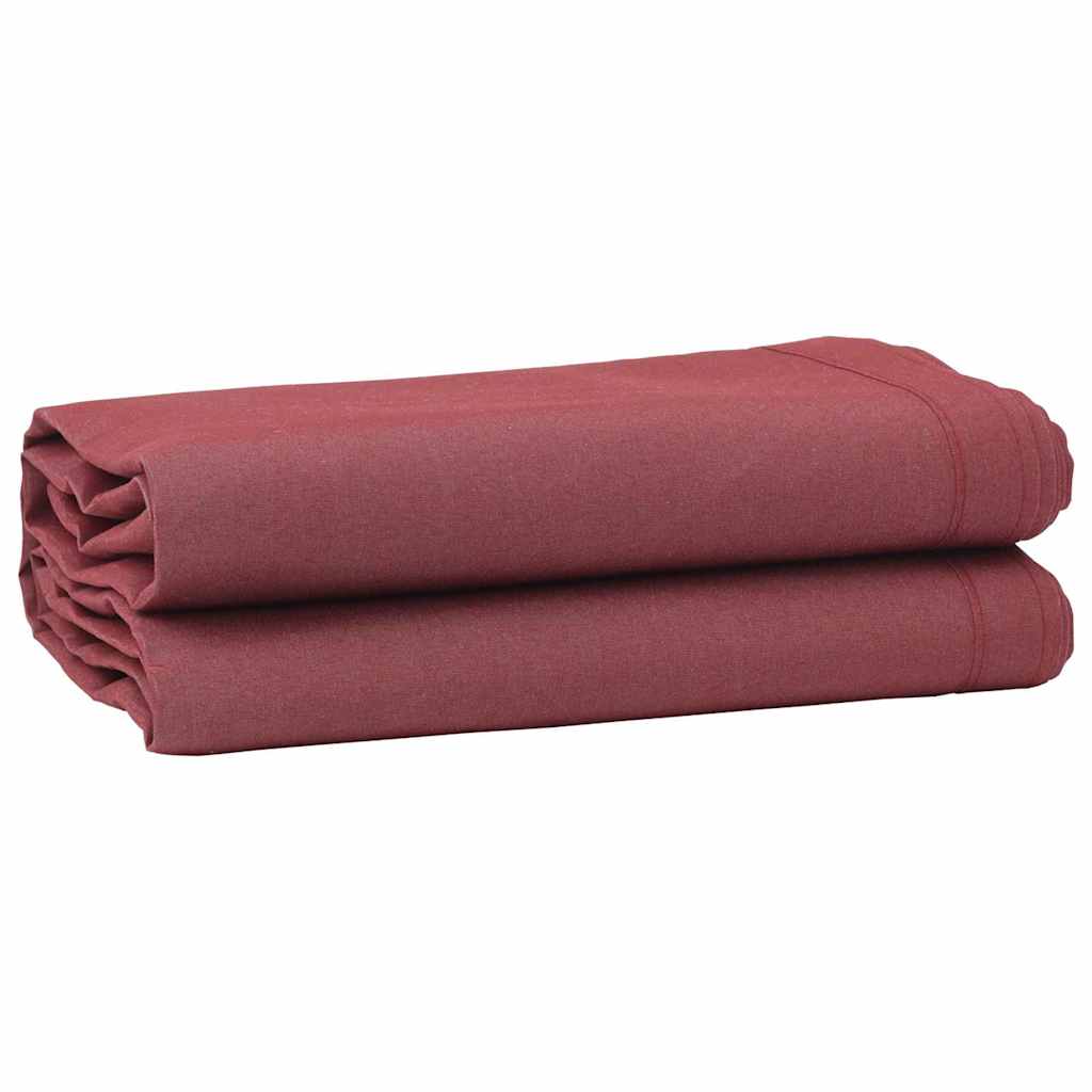 vidaXL Markisenersatz Bordeauxrot 1000 x 160 cm Polyesterleinwand