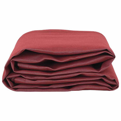 vidaXL Markisenersatz Bordeauxrot 1000 x 160 cm Polyesterleinwand