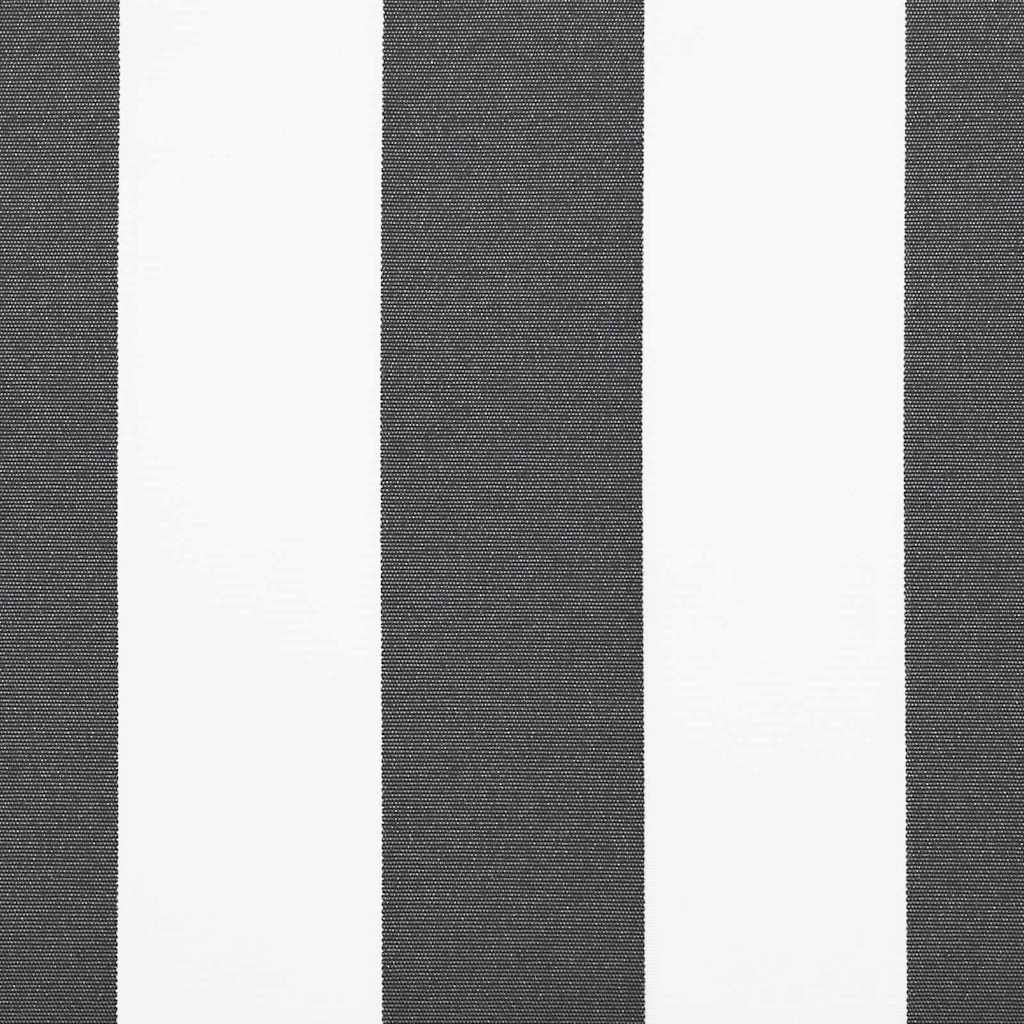 Markisenersatz Anthrazit und Weiß 1000 x 160 cm