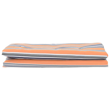vidaXL Markisenersatz Blau und Orange 1000 x 160 cm Polyesterleinwand