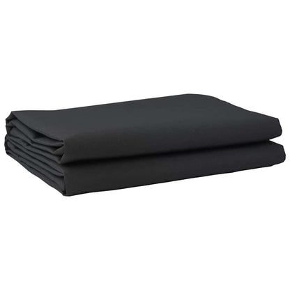 vidaXL Markisenersatz Schwarz 1000 x 160 cm Polyesterleinwand