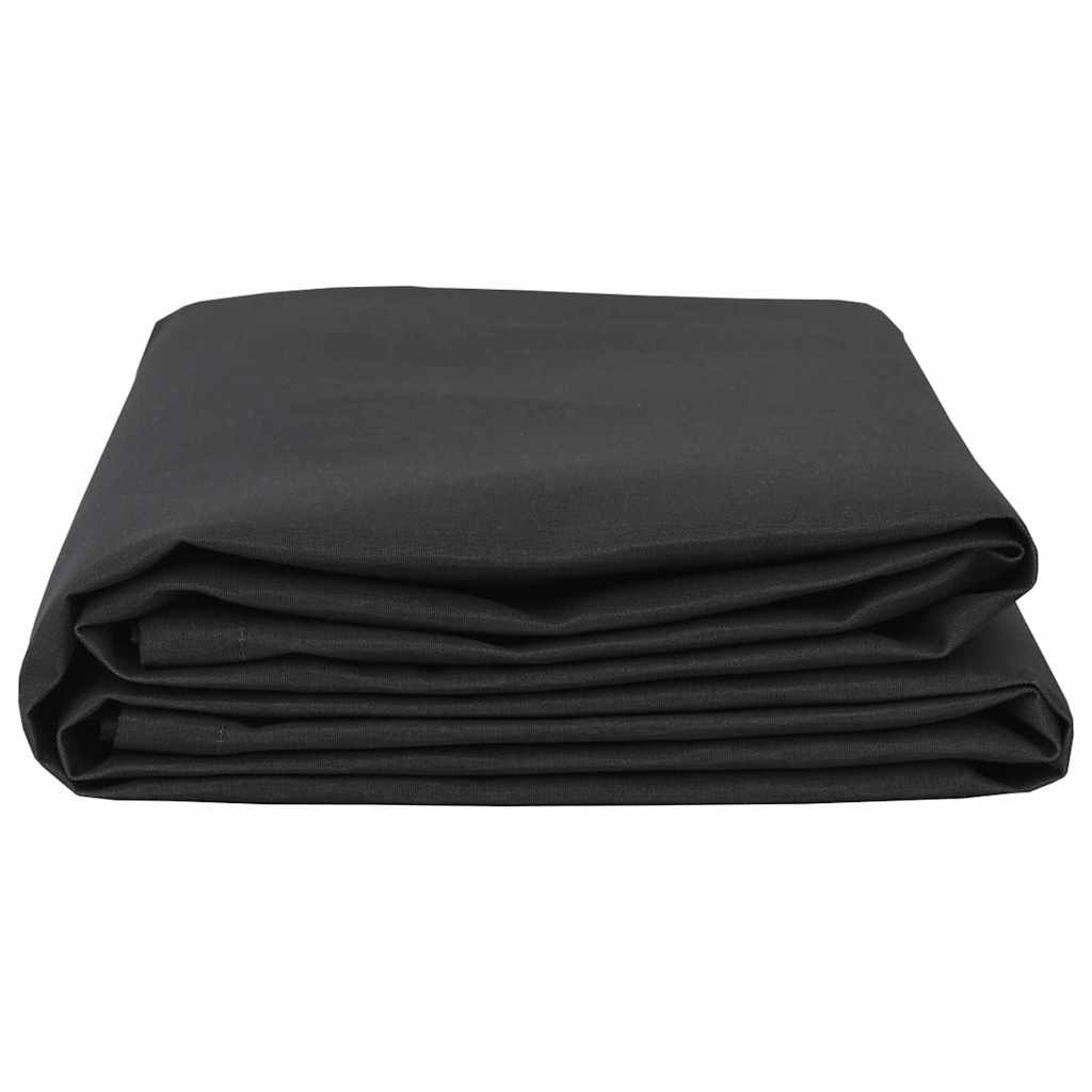 vidaXL Markisenersatz Schwarz 1000 x 160 cm Polyesterleinwand