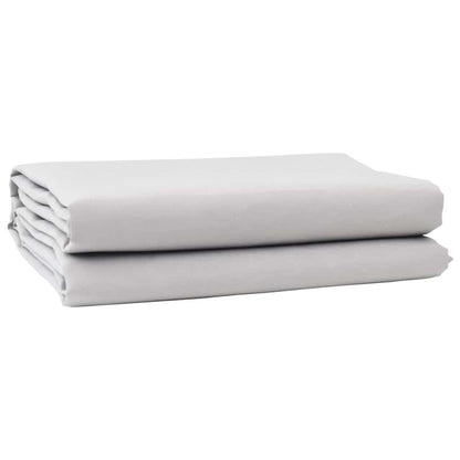 vidaXL Markisenersatz Hellgrau 1000 x 160 cm Polyesterleinwand