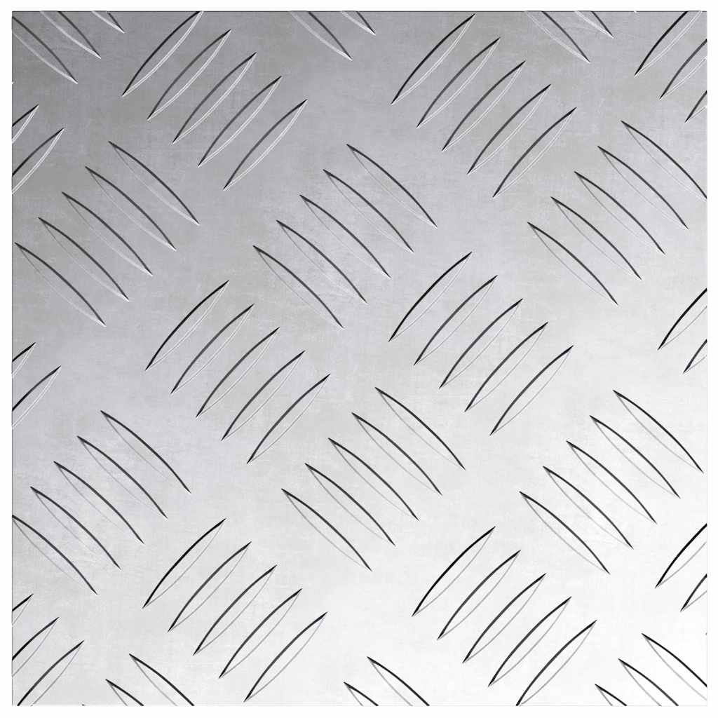 Treppe Tritt Quadratisch 4 pcs Silber 20 x 20 cm Aluminium