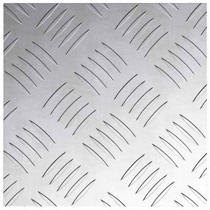 Treppe Tritt Quadratisch 4 pcs Silber 20 x 20 cm Aluminium