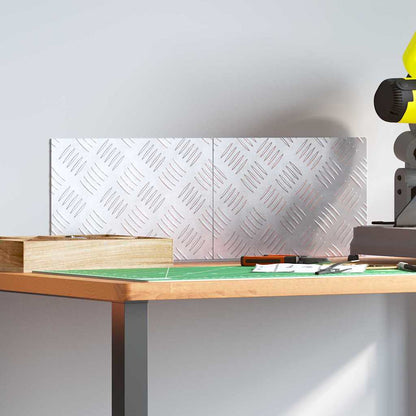 Treppe Tritt Rechtwinklig 2 pcs Silber 30 x 20 cm Aluminium