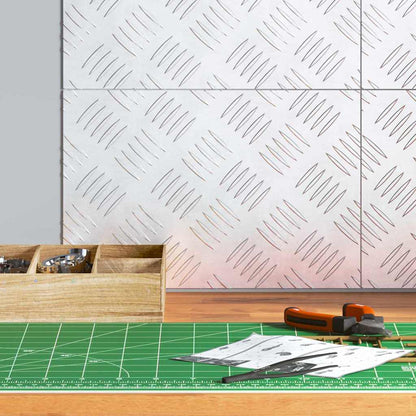 Treppe Tritt Rechtwinklig 4 pcs Silber 30 x 20 cm Aluminium