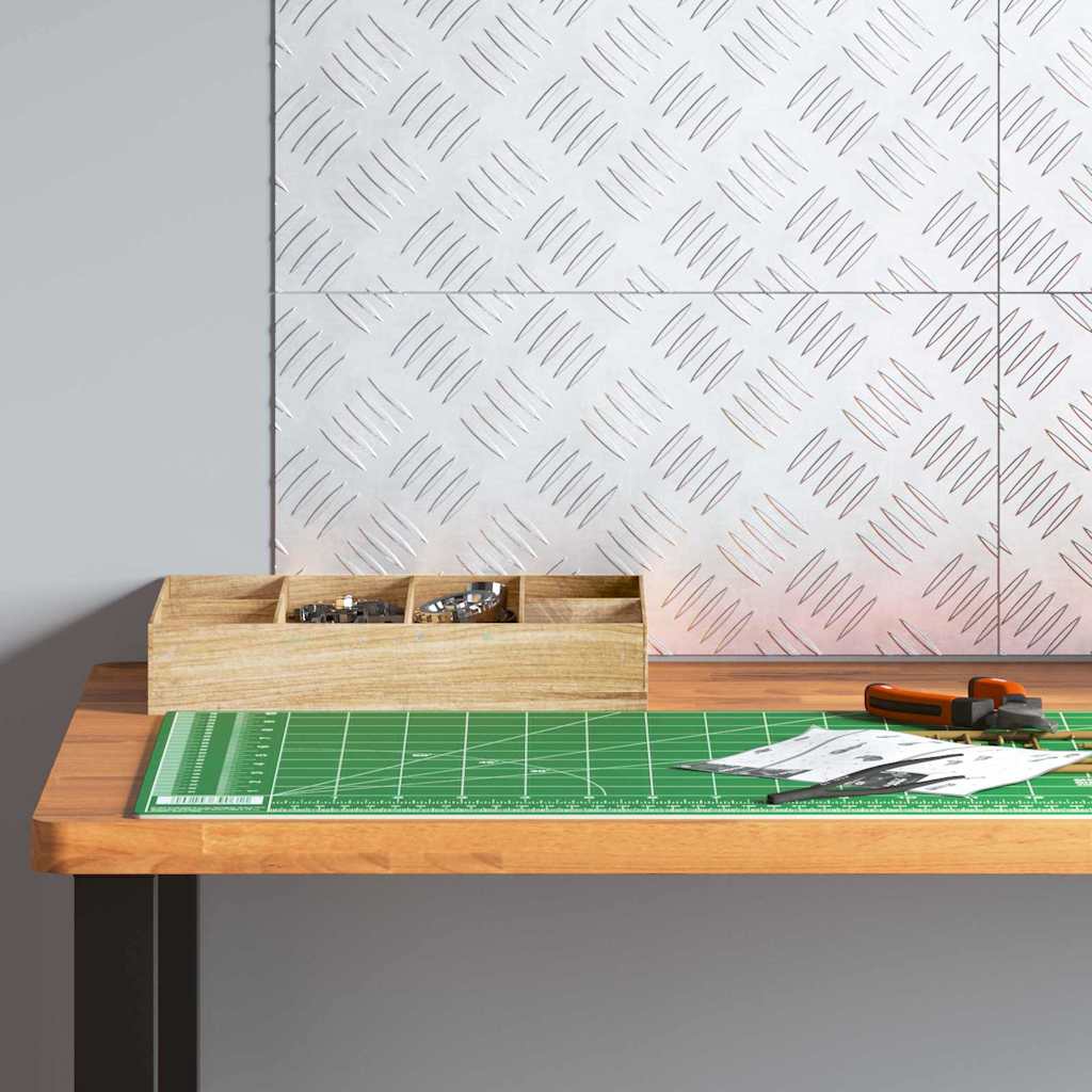 Treppe Tritt Rechtwinklig 4 pcs Silber 40 x 20 cm Aluminium