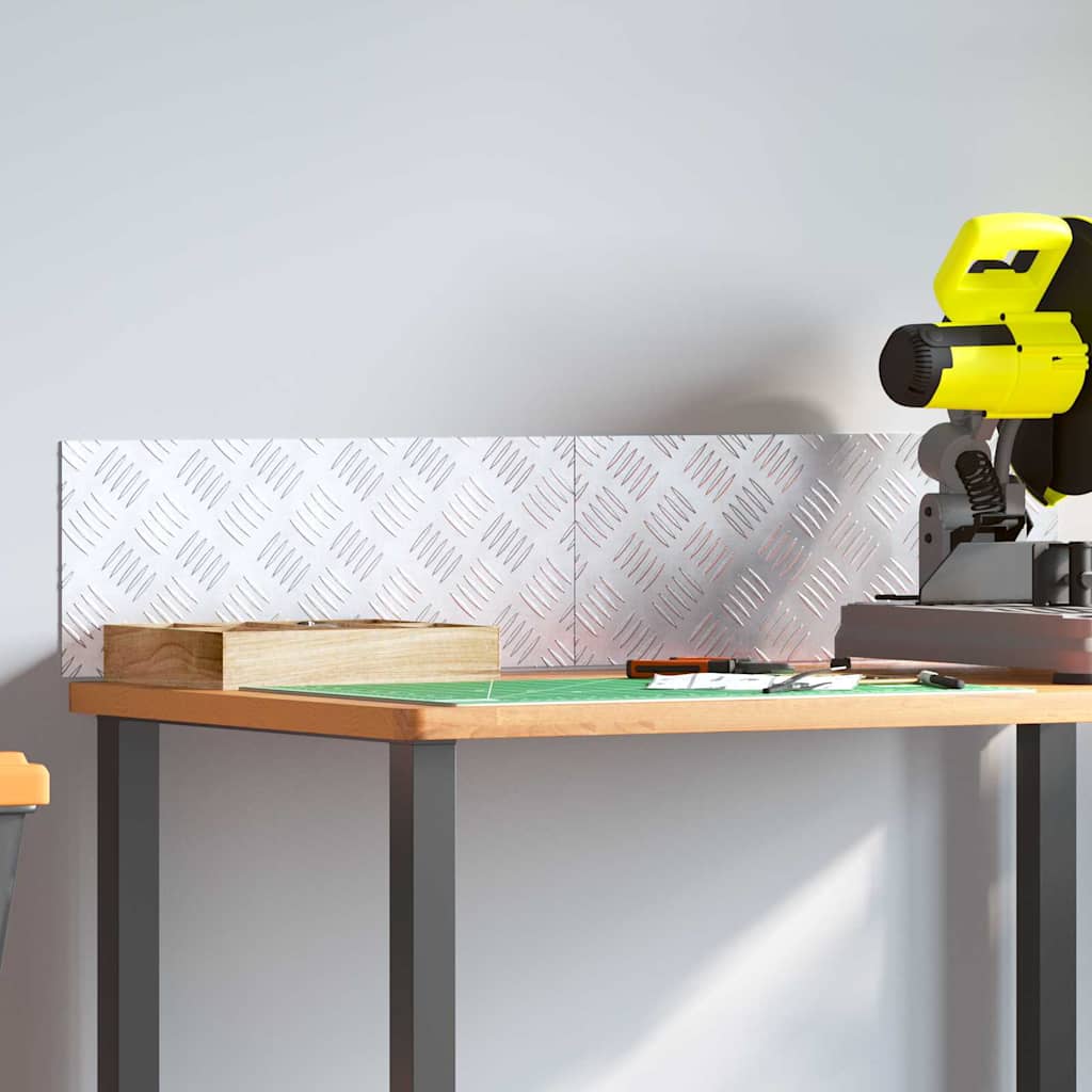 Treppe Tritt Rechtwinklig 2 pcs Silber 50 x 20 cm Aluminium