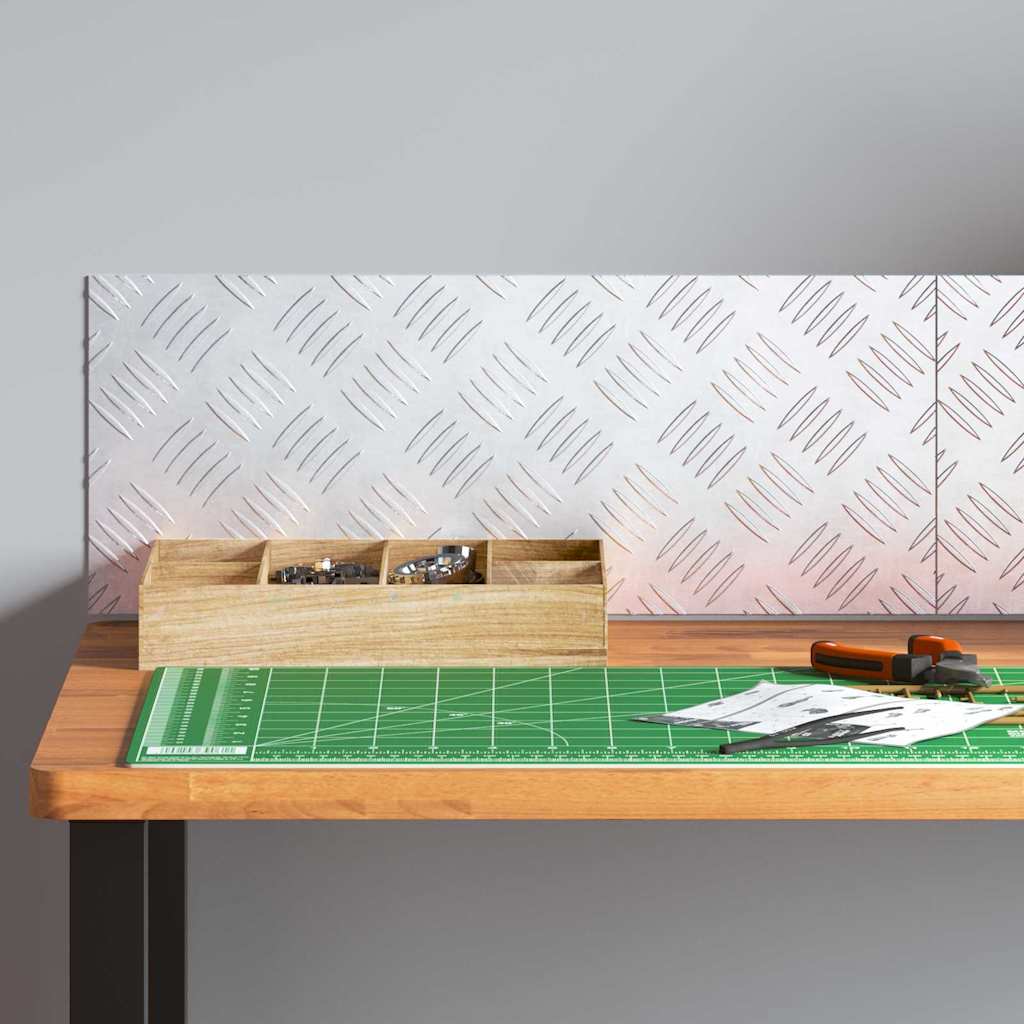 Treppe Tritt Rechtwinklig 2 pcs Silber 50 x 20 cm Aluminium