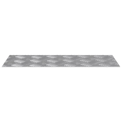 Treppe Tritt Rechtwinklig 2 pcs Silber 50 x 20 cm Aluminium