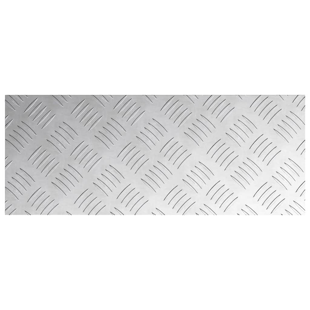 Treppe Tritt Rechtwinklig 2 pcs Silber 50 x 20 cm Aluminium