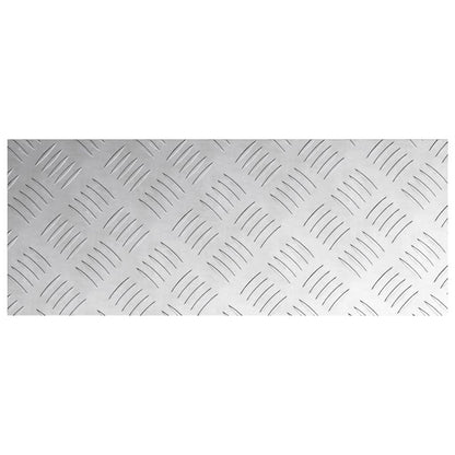 Treppe Tritt Rechtwinklig 2 pcs Silber 50 x 20 cm Aluminium