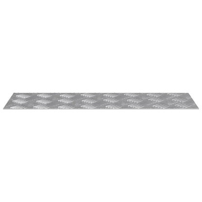 Treppe Tritt Rechtwinklig 4 pcs Silber 60 x 20 cm Aluminium