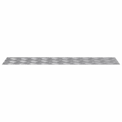 Treppe Tritt Rechtwinklig 4 pcs Silber 80 x 20 cm Aluminium
