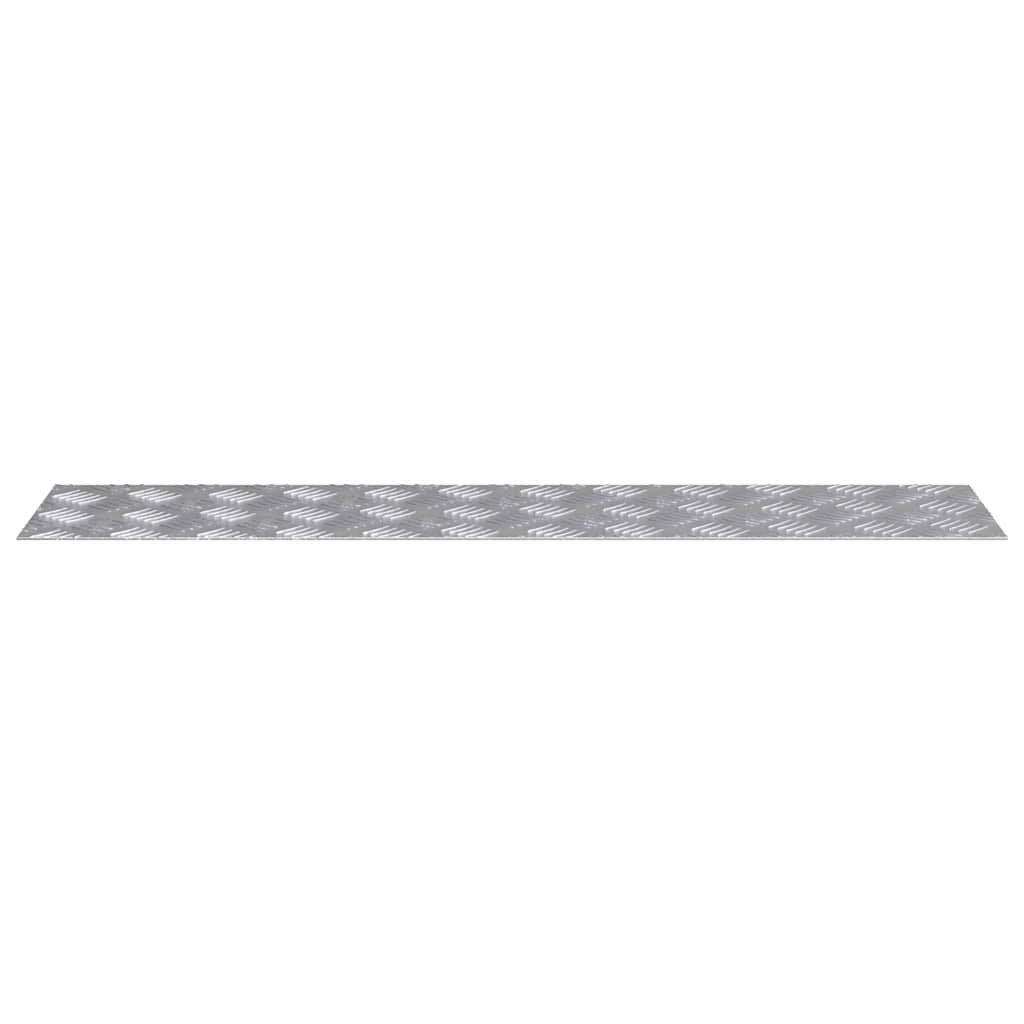 Treppe Tritt Rechtwinklig 2 pcs Silber 90 x 20 cm Aluminium