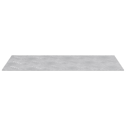 Treppe Tritt Rechtwinklig 4 pcs Silber 50 x 25 cm Aluminium