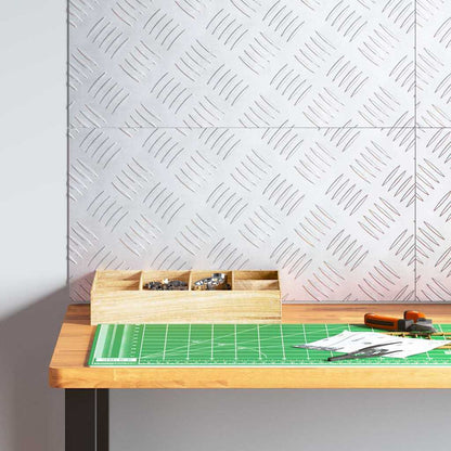 Treppe Tritt Rechtwinklig 4 pcs Silber 50 x 25 cm Aluminium