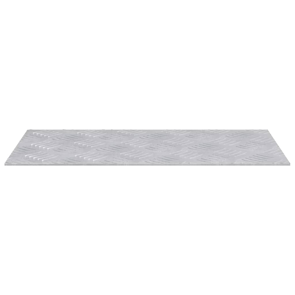 Treppe Tritt Rechtwinklig 4 pcs Silber 50 x 25 cm Aluminium