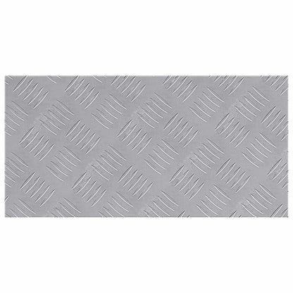 Treppe Tritt Rechtwinklig 4 pcs Silber 50 x 25 cm Aluminium