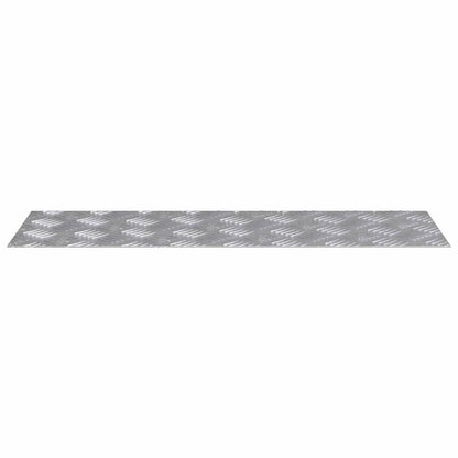 Treppe Tritt Rechtwinklig 2 pcs Silber 75 x 25 cm Aluminium