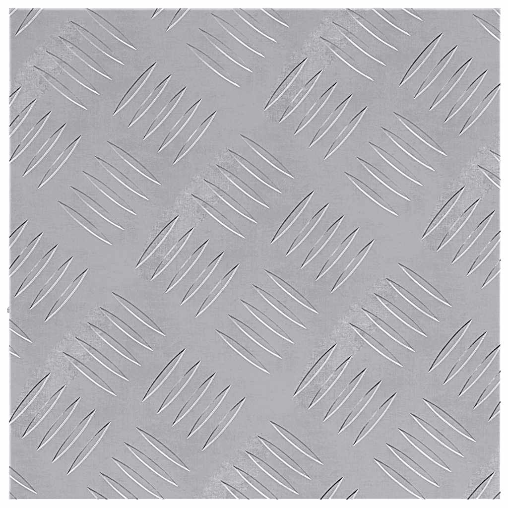 Treppe Tritt Quadratisch 4 pcs Silber 30 x 30 cm Aluminium