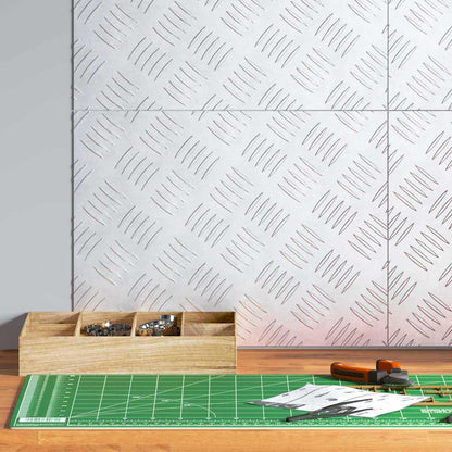 Treppe Tritt Rechtwinklig 4 pcs Silber 40 x 30 cm Aluminium