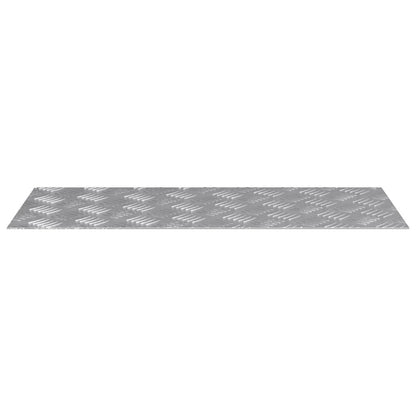 Treppe Tritt Rechtwinklig 4 pcs Silber 70 x 30 cm Aluminium