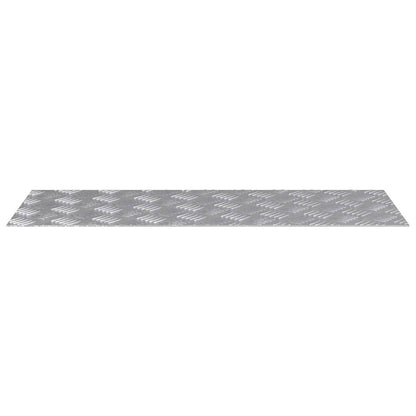 Treppe Tritt Rechtwinklig 2 pcs Silber 80 x 30 cm Aluminium