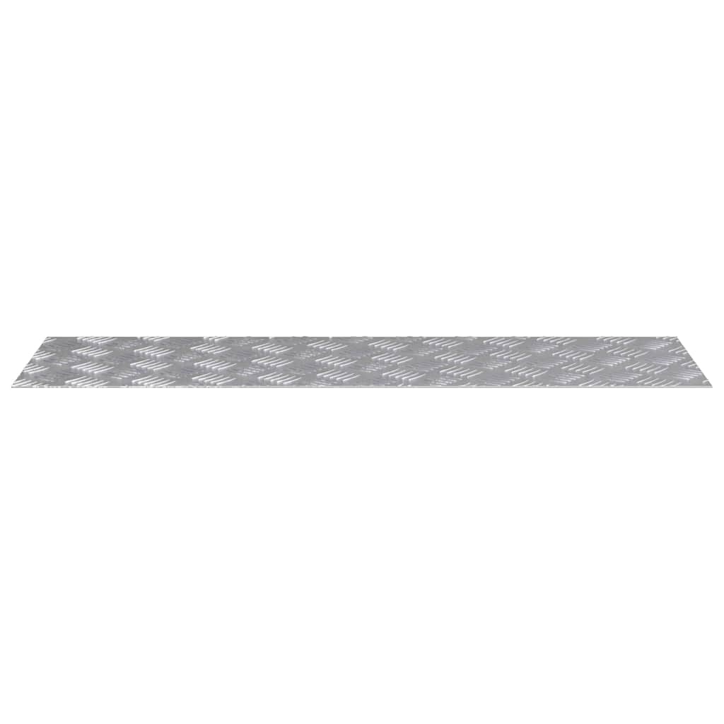 Treppe Tritt Rechtwinklig 4 pcs Silber 100 x 30 cm Aluminium