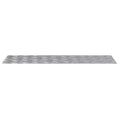 Treppe Tritt Rechtwinklig 4 pcs Silber 100 x 30 cm Aluminium