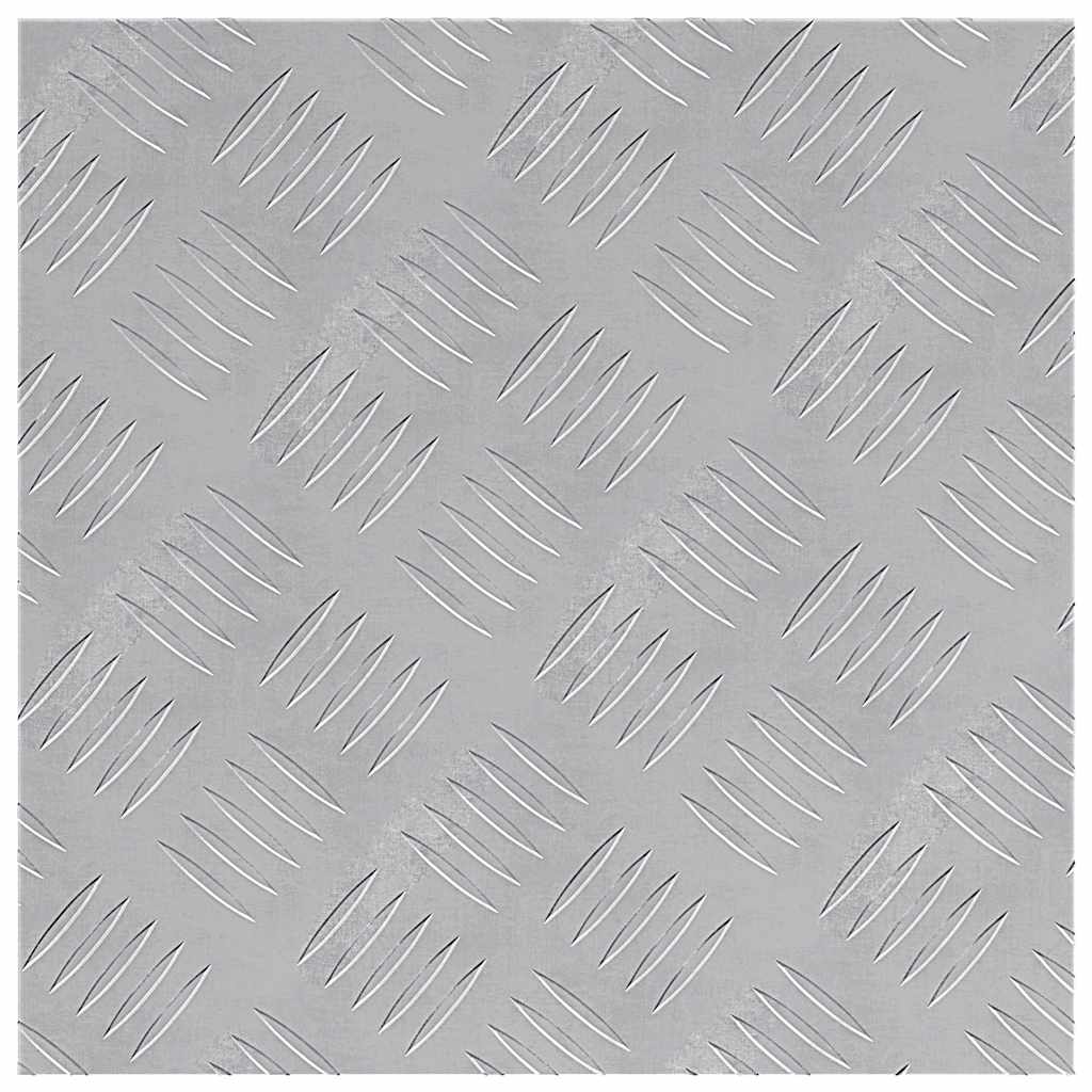 Treppe Tritt Quadratisch 4 pcs Silber 40 x 40 cm Aluminium