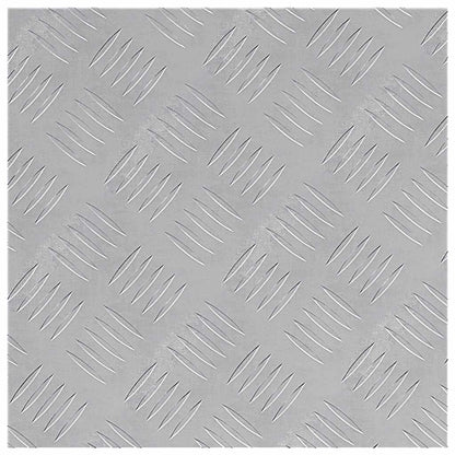 Treppe Tritt Quadratisch 4 pcs Silber 40 x 40 cm Aluminium