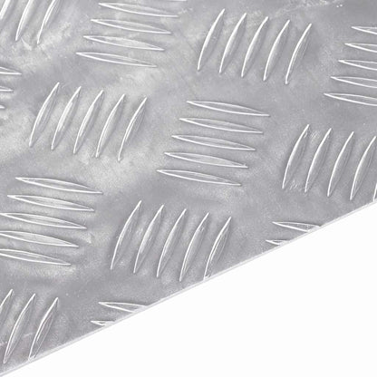 Treppe Tritt Rechtwinklig 4 pcs Silber 70 x 40 cm Aluminium