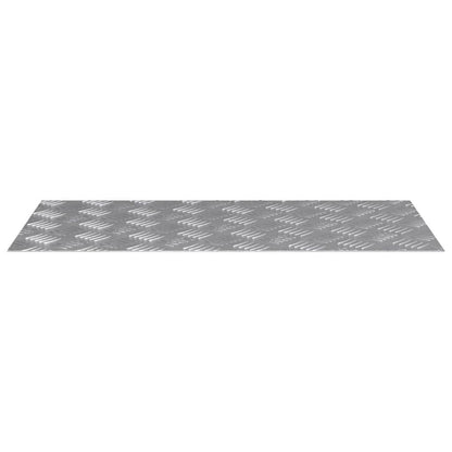 Treppe Tritt Rechtwinklig 4 pcs Silber 80 x 40 cm Aluminium