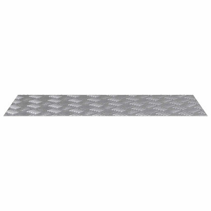 Treppe Tritt Rechtwinklig 2 pcs Silber 90 x 40 cm Aluminium