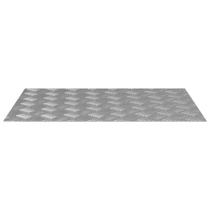 Treppe Tritt Rechtwinklig 2 pcs Silber 70 x 50 cm Aluminium