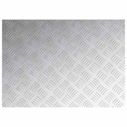 Treppe Tritt Rechtwinklig 4 pcs Silber 70 x 50 cm Aluminium