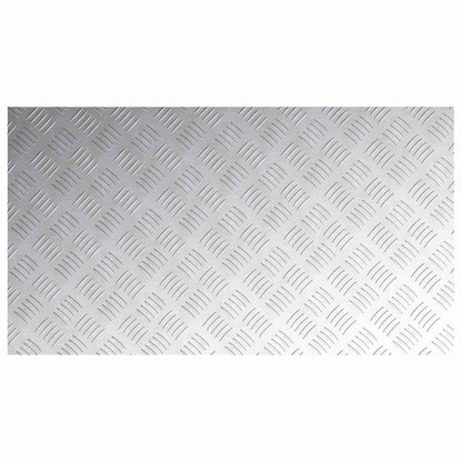 Treppe Tritt Rechtwinklig 4 pcs Silber 90 x 50 cm Aluminium