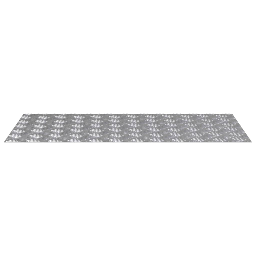 Treppe Tritt Rechtwinklig 4 pcs Silber 100 x 50 cm Aluminium