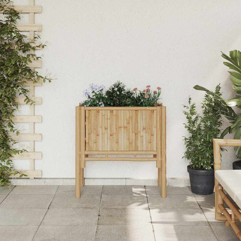 vidaXL Hochbeet Braun 70 x 35 x 70 cm Bambus