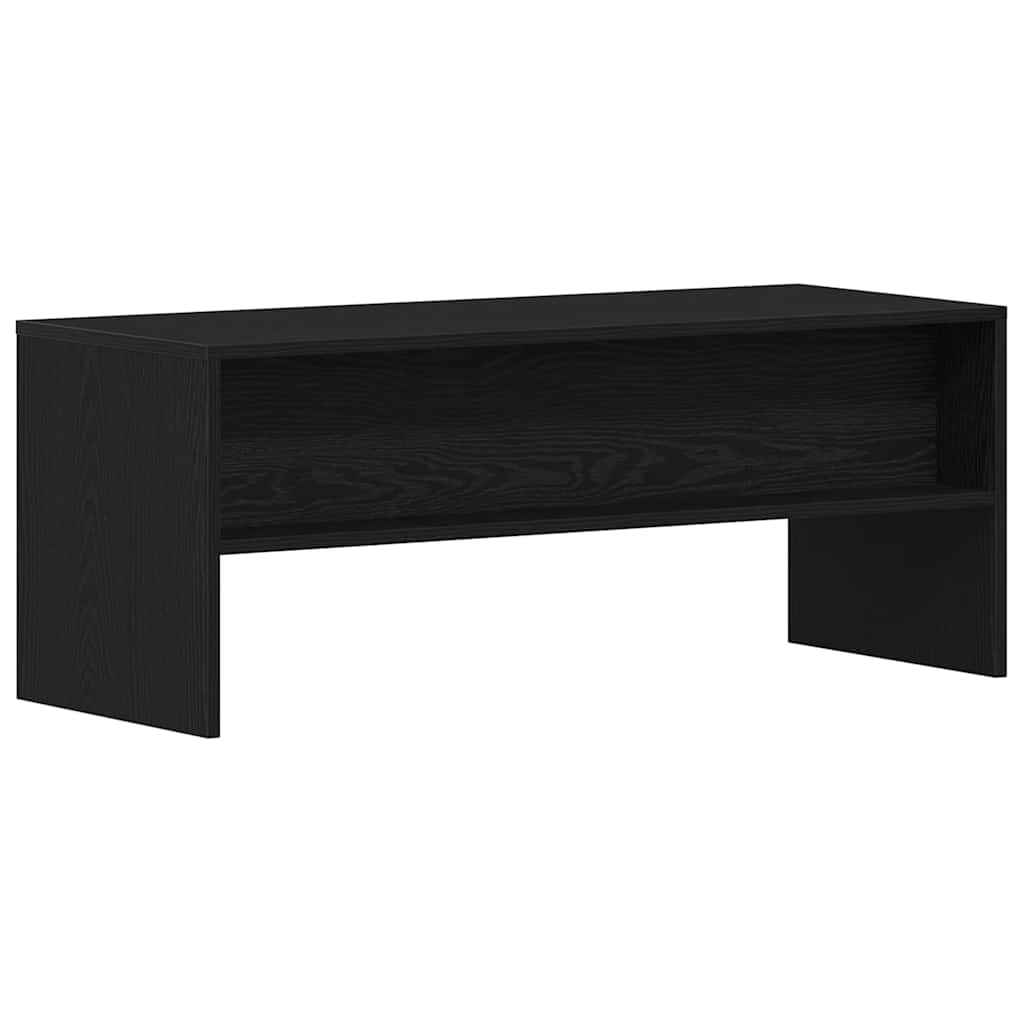 TV-Schrank Schwarz Eichen-Optik 100x40x40 cm Holzwerkstoff