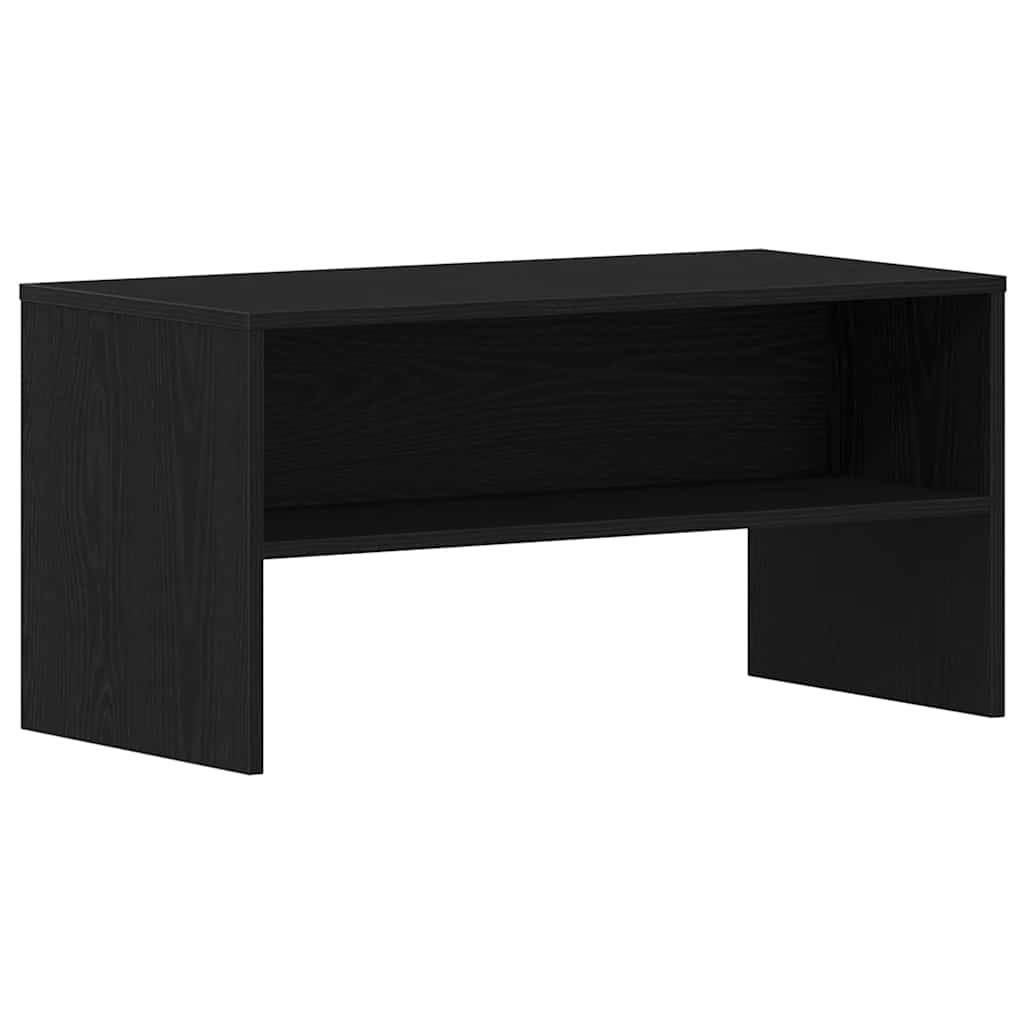 TV-Schrank Schwarz Eiche-Optik 80x40x40 cm Holzwerkstoff