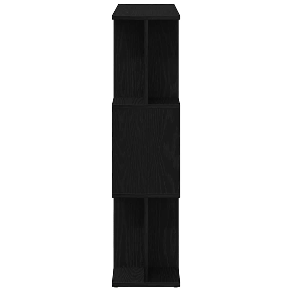 vidaXL Bücherregal Schwarz Eichen-Optik 80x24x96 cm Holzwerkstoff