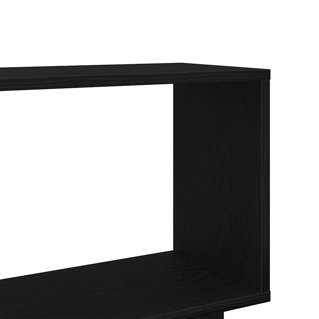 vidaXL Bücherregal Schwarz Eichen-Optik 80x24x96 cm Holzwerkstoff