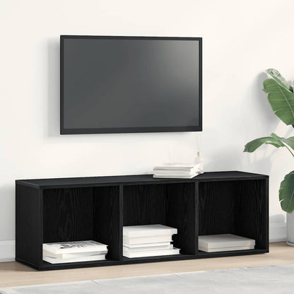 vidaXL Bücherregal Schwarz Eichen-Optik 36x30x114 cm Holzwerkstoff