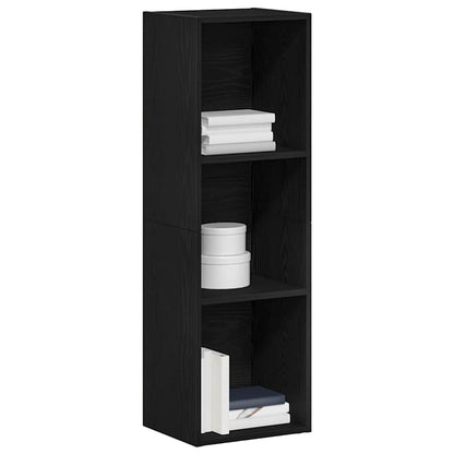 vidaXL Bücherregal Schwarz Eichen-Optik 36x30x114 cm Holzwerkstoff