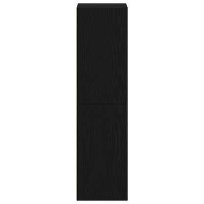 vidaXL Bücherregal Schwarz Eichen-Optik 36x30x114 cm Holzwerkstoff