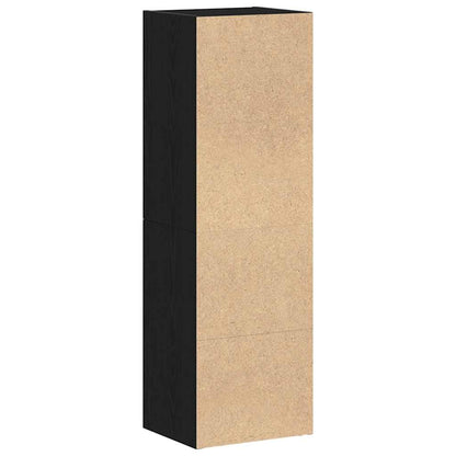 vidaXL Bücherregal Schwarz Eichen-Optik 36x30x114 cm Holzwerkstoff